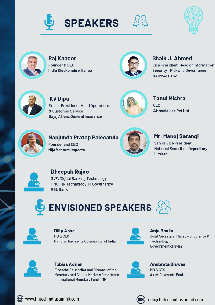 Fintech India Summit 2022 — Speakers