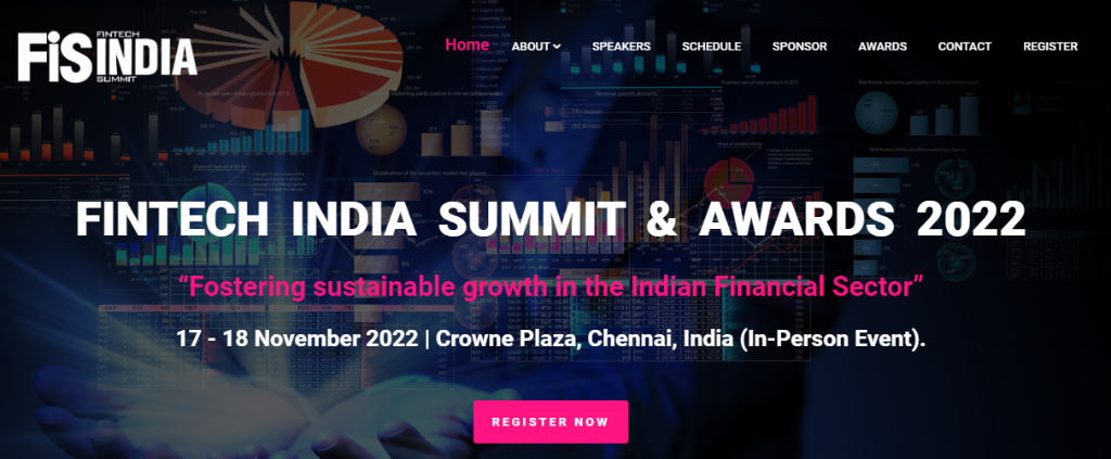 Fintech India Summit 2022 — Website Banner